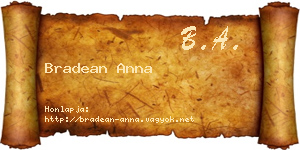 Bradean Anna névjegykártya